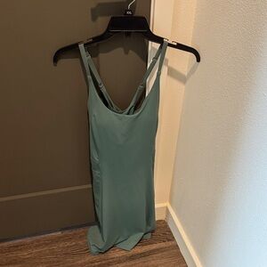 Green Sleeveless Athletic Dress